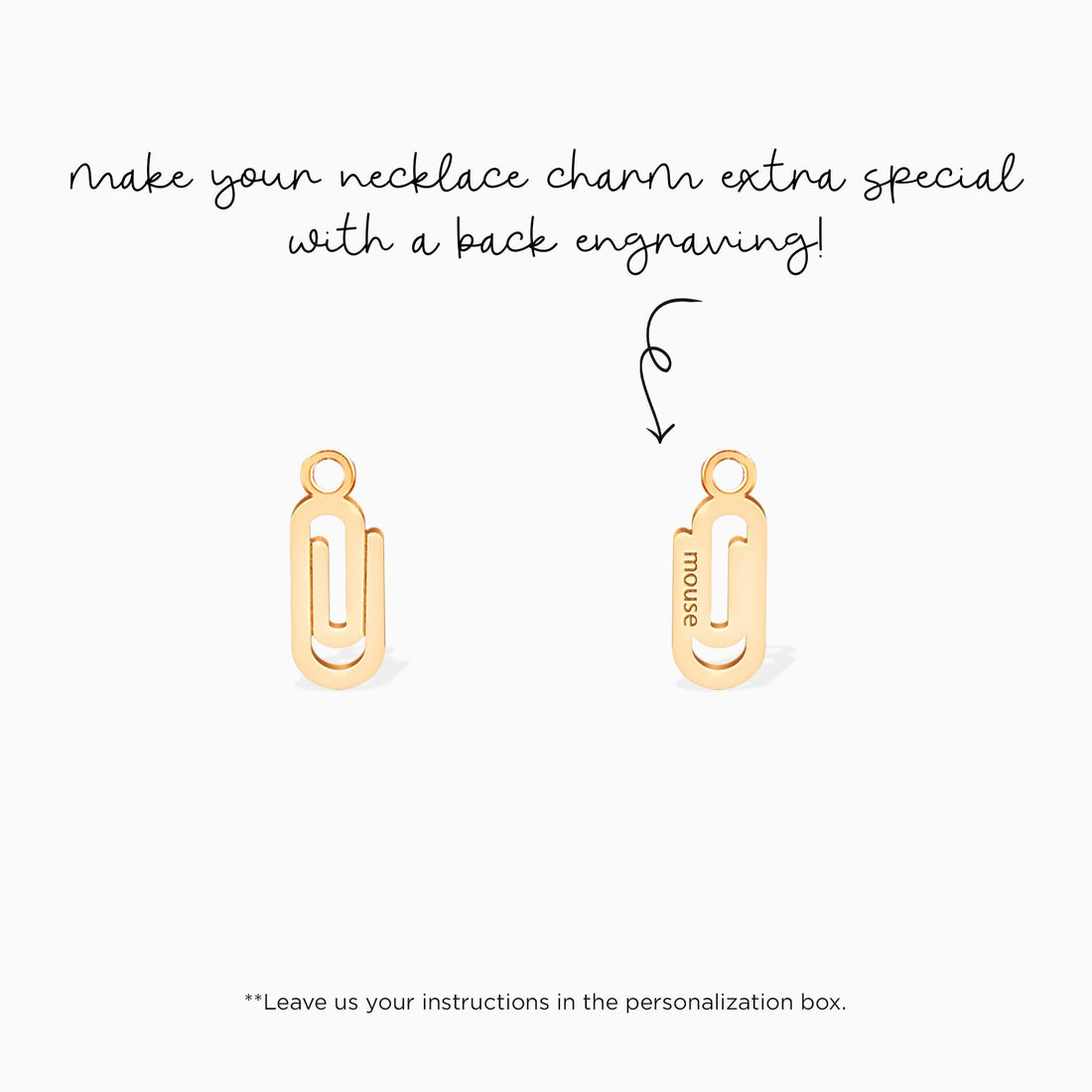 Paperclip Pendant Necklace