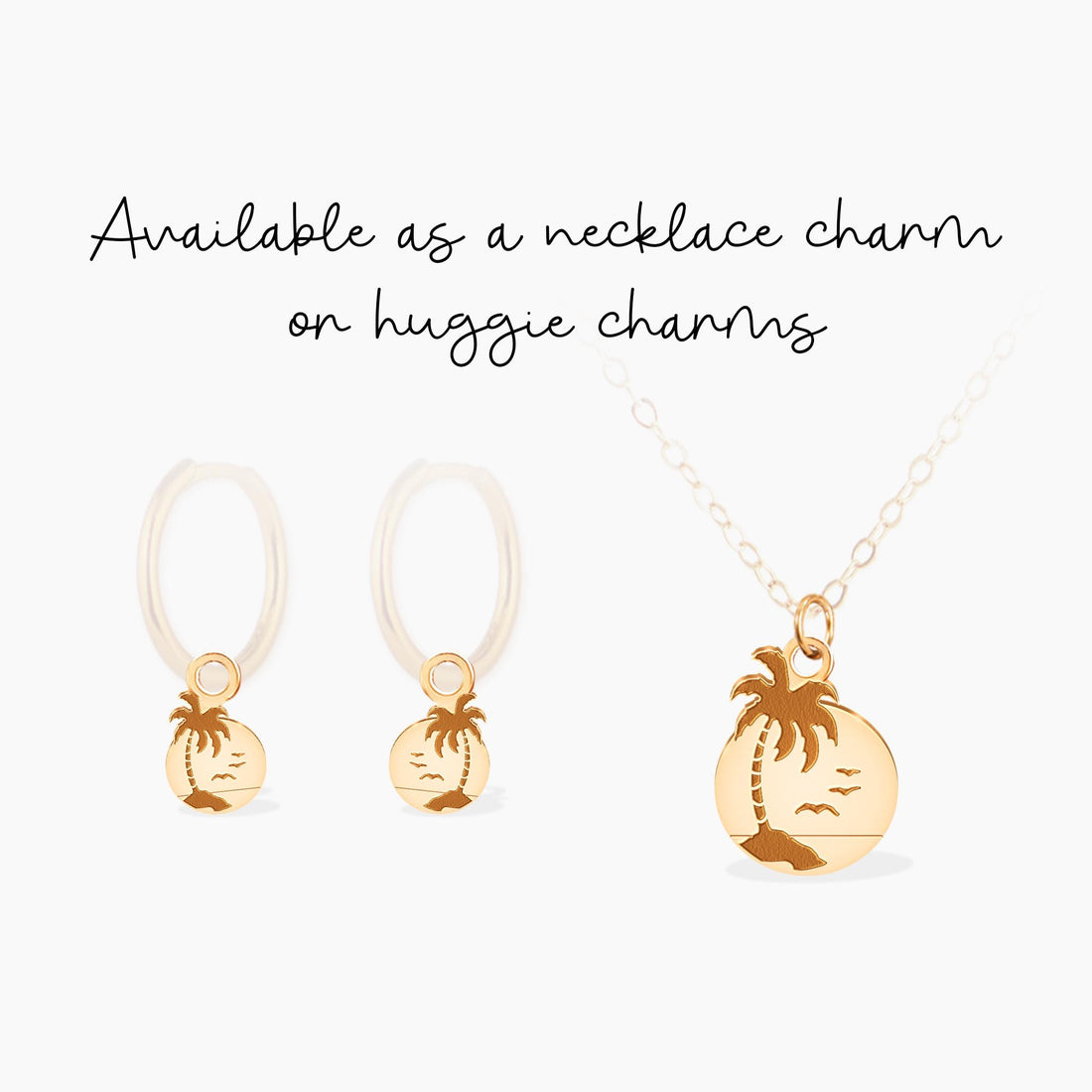 Palm Tree Pendant Necklace