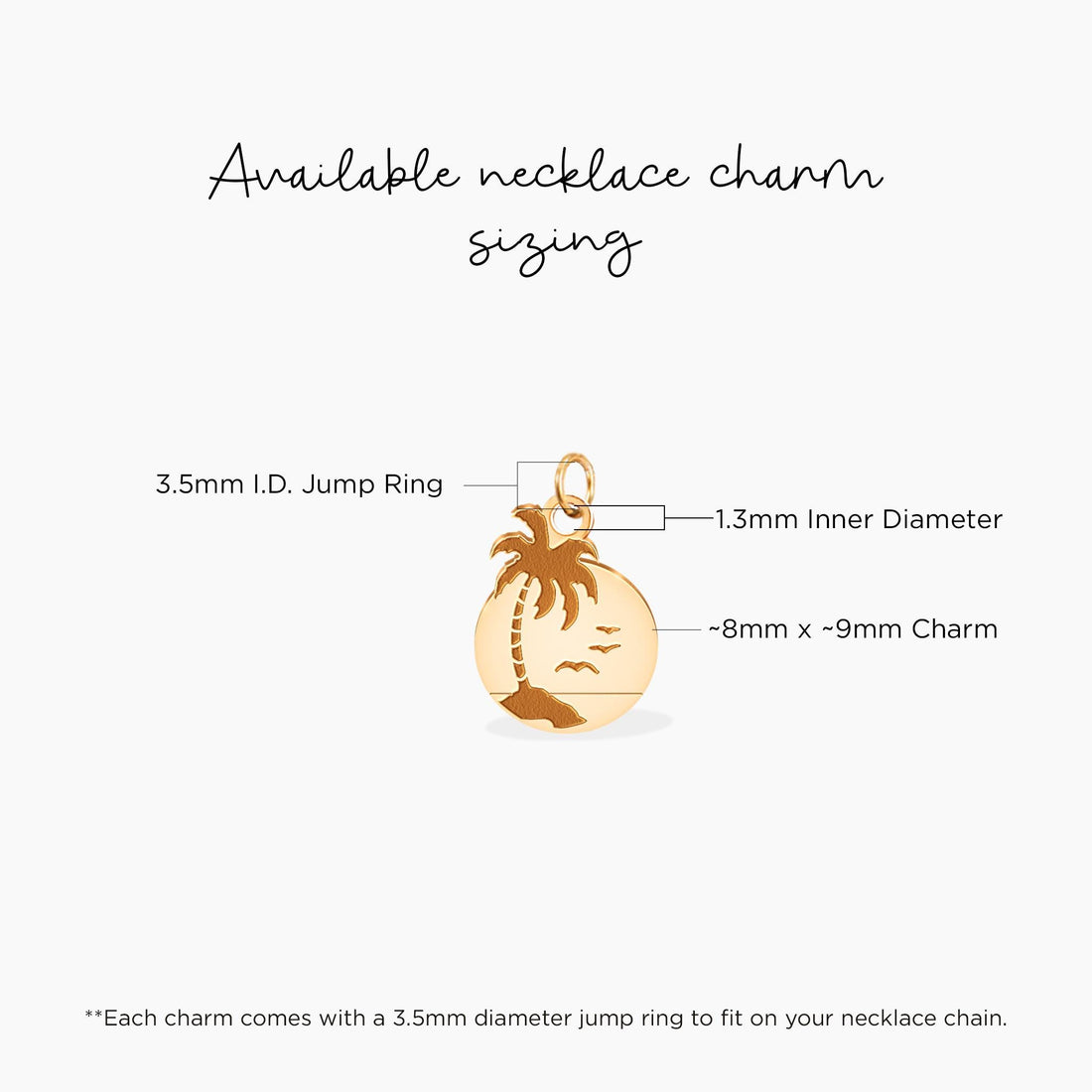 Palm Tree Pendant Necklace