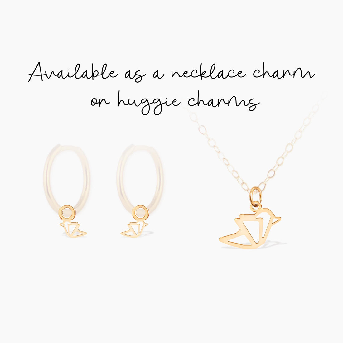 Origami Bird Pendant Necklace