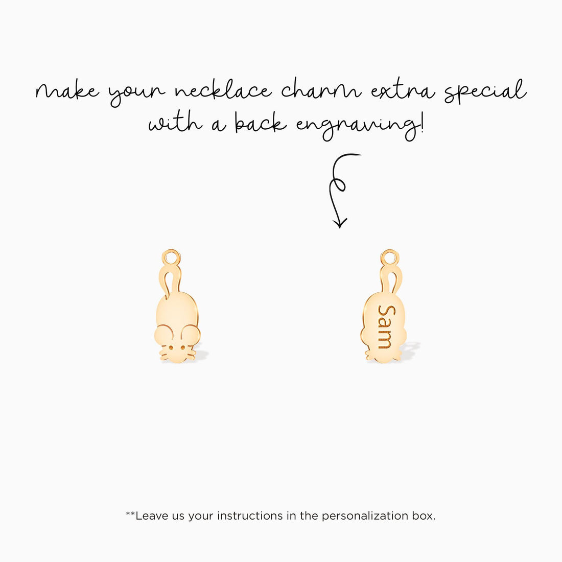 Mouse Pendant Necklace