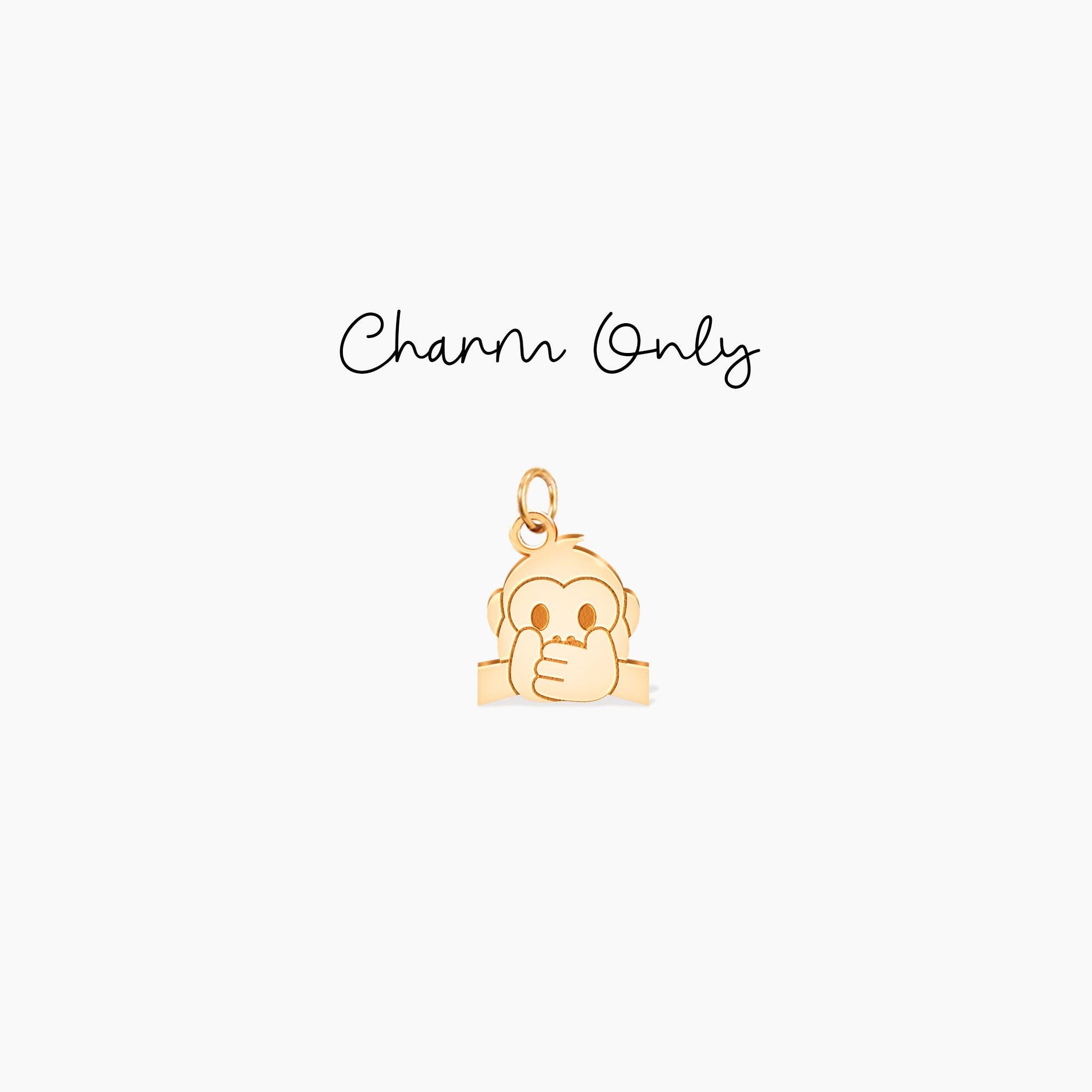 Three Wise Monkeys Charm Necklace