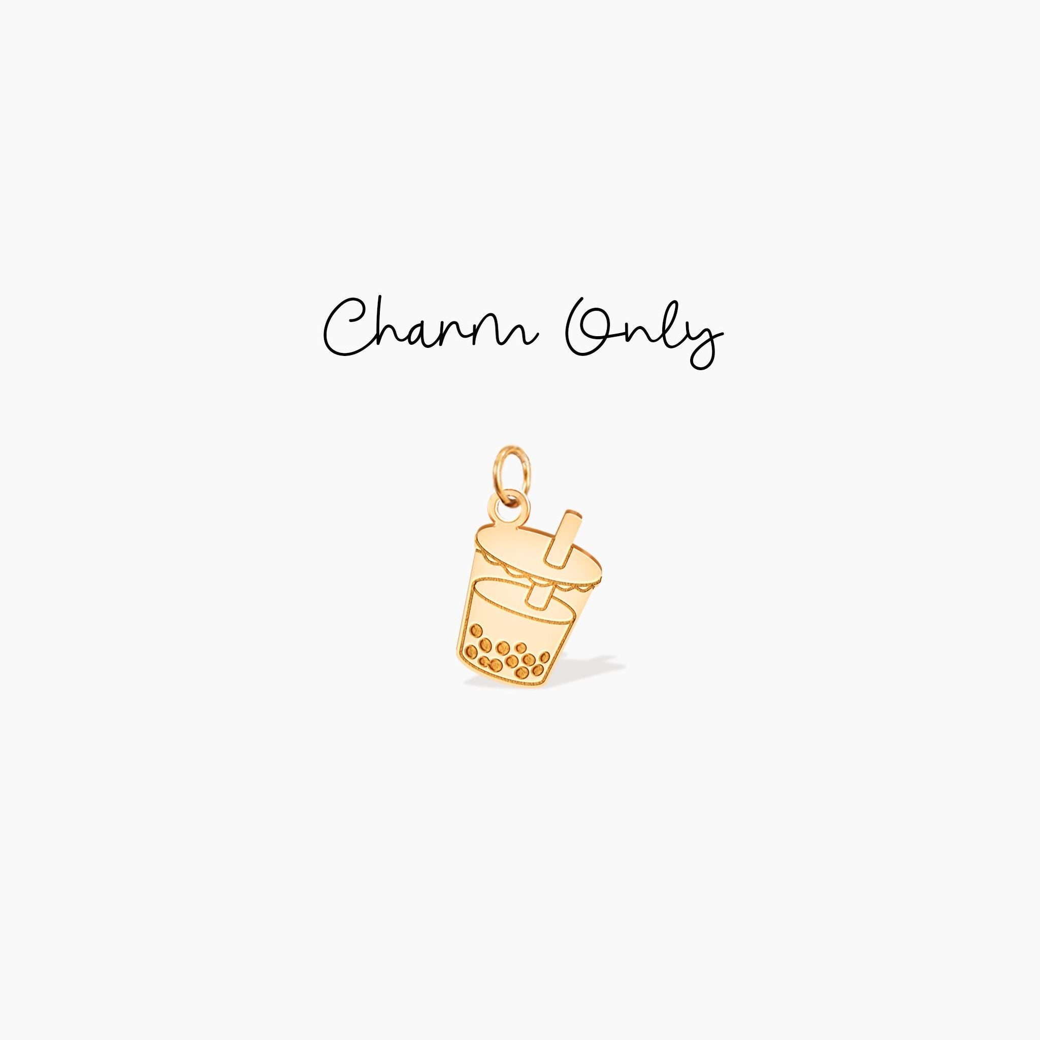 Boba Tea Pendant Necklace