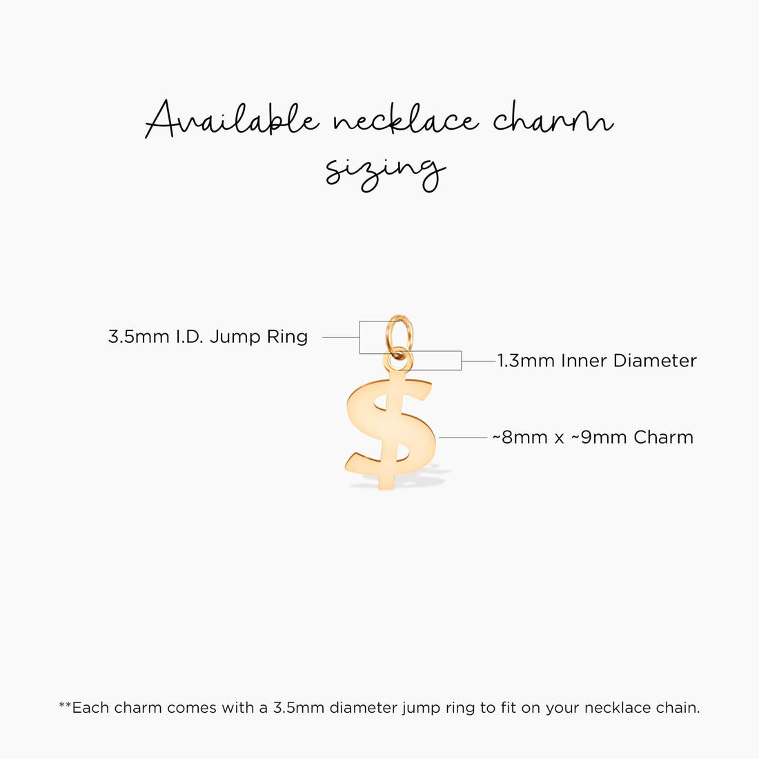 Dollar Sign Charm Pendant