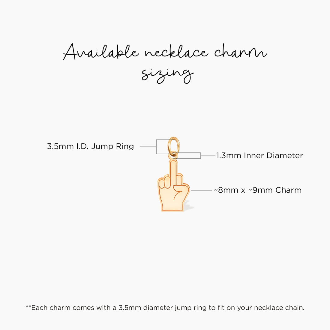 Middle Finger Pendant Necklace