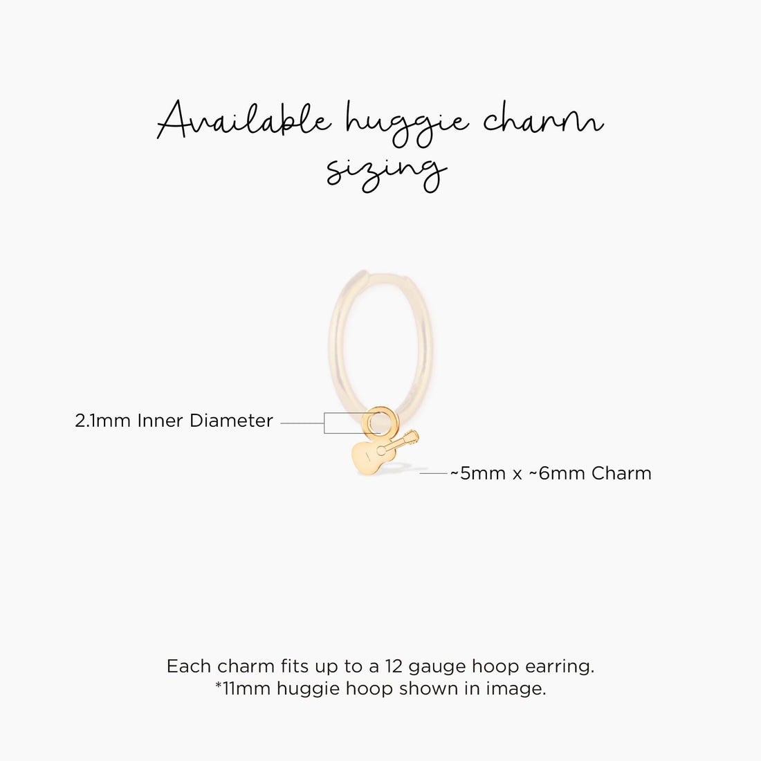 Acoustic Guitar Charm Pendant