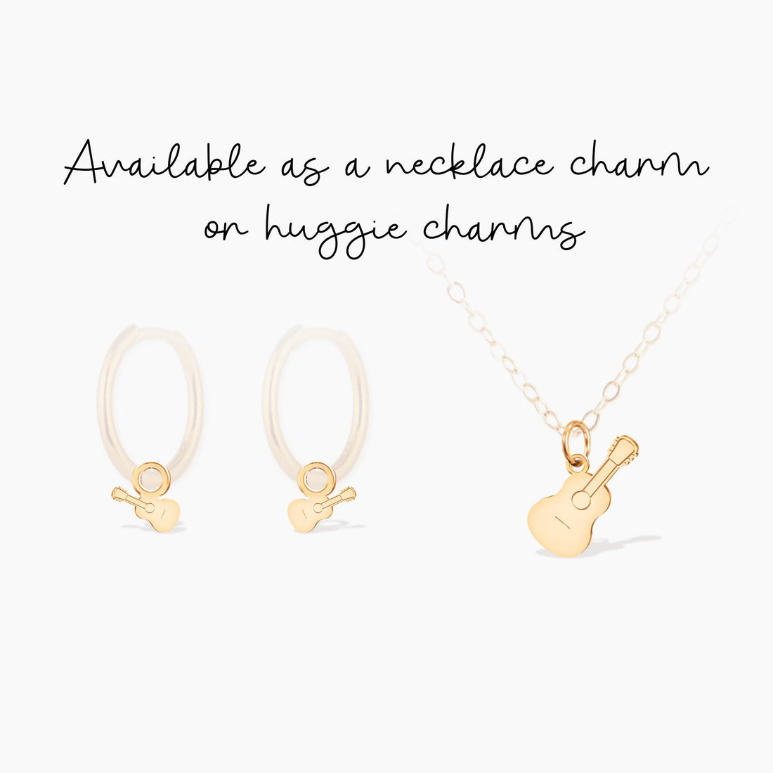 Acoustic Guitar Charm Pendant