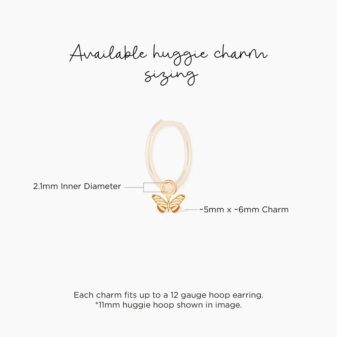 Gold Moth Butterfly Charm Pendant