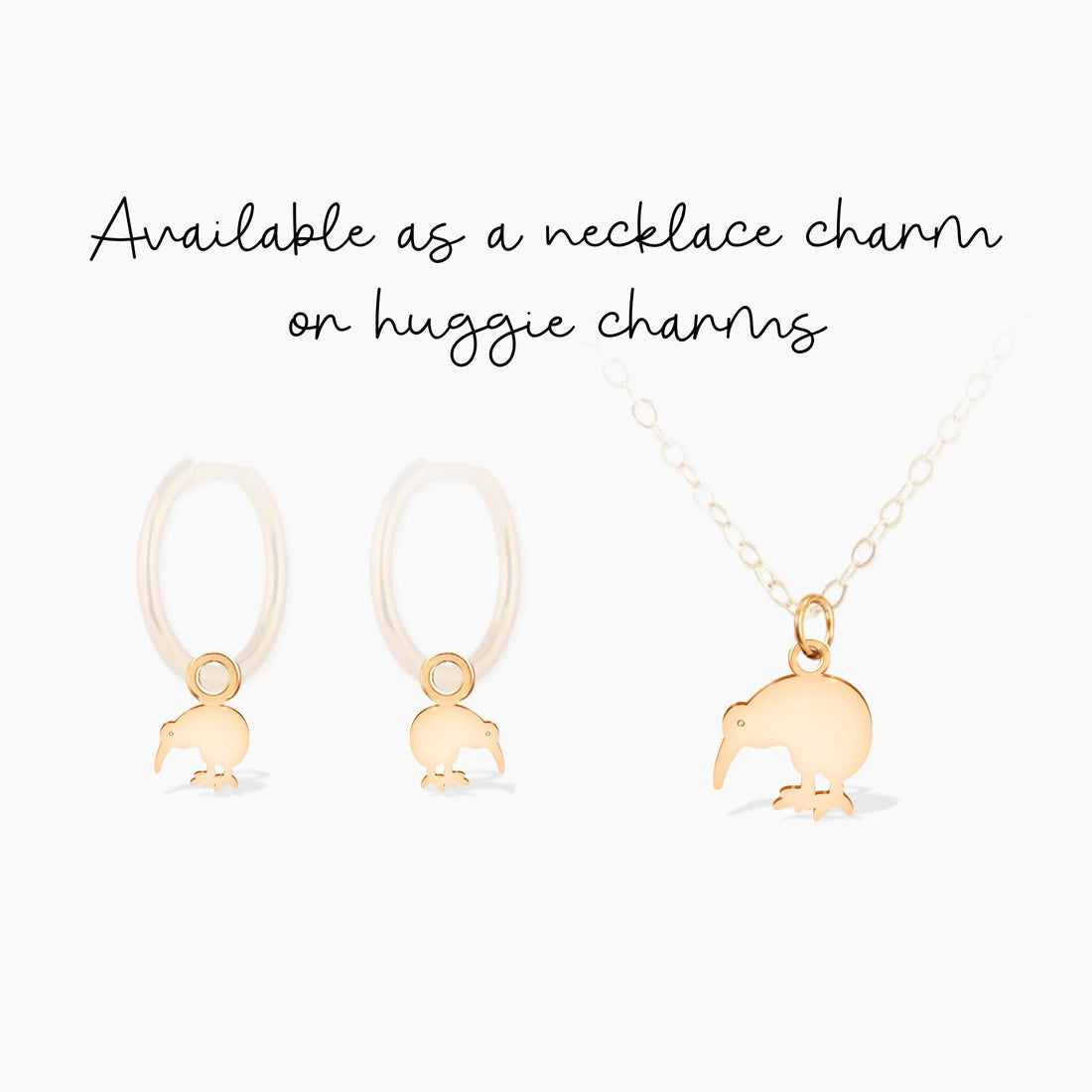 Kiwi Bird Pendant Necklace