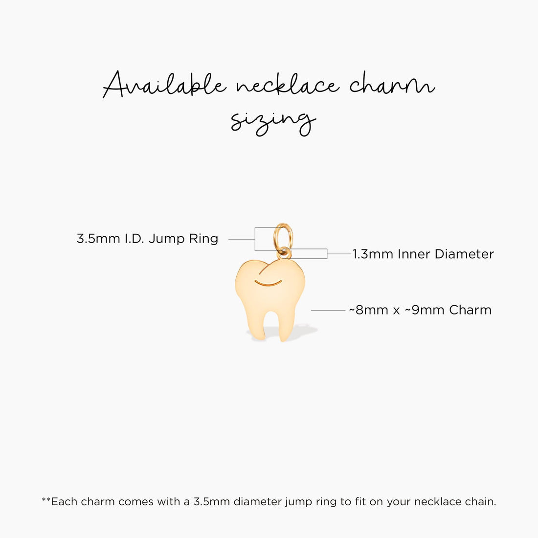 Tooth Charm Stud Earrings