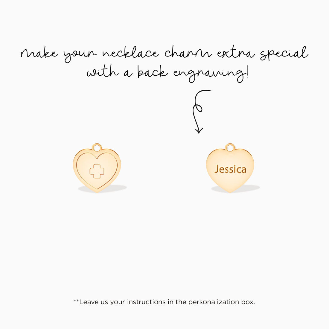 Heart Cross Charm