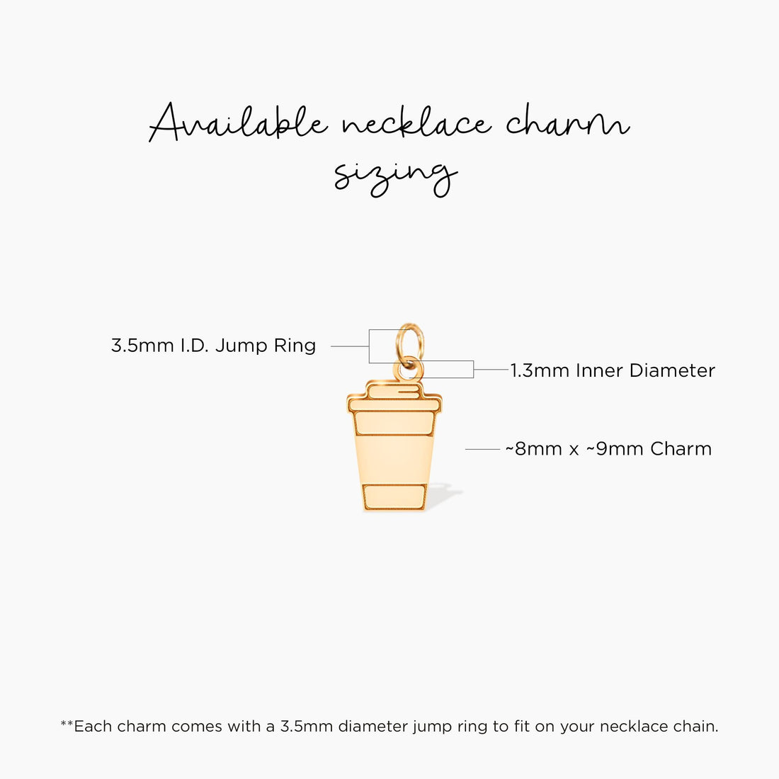 Coffee Cup Pendant Necklace