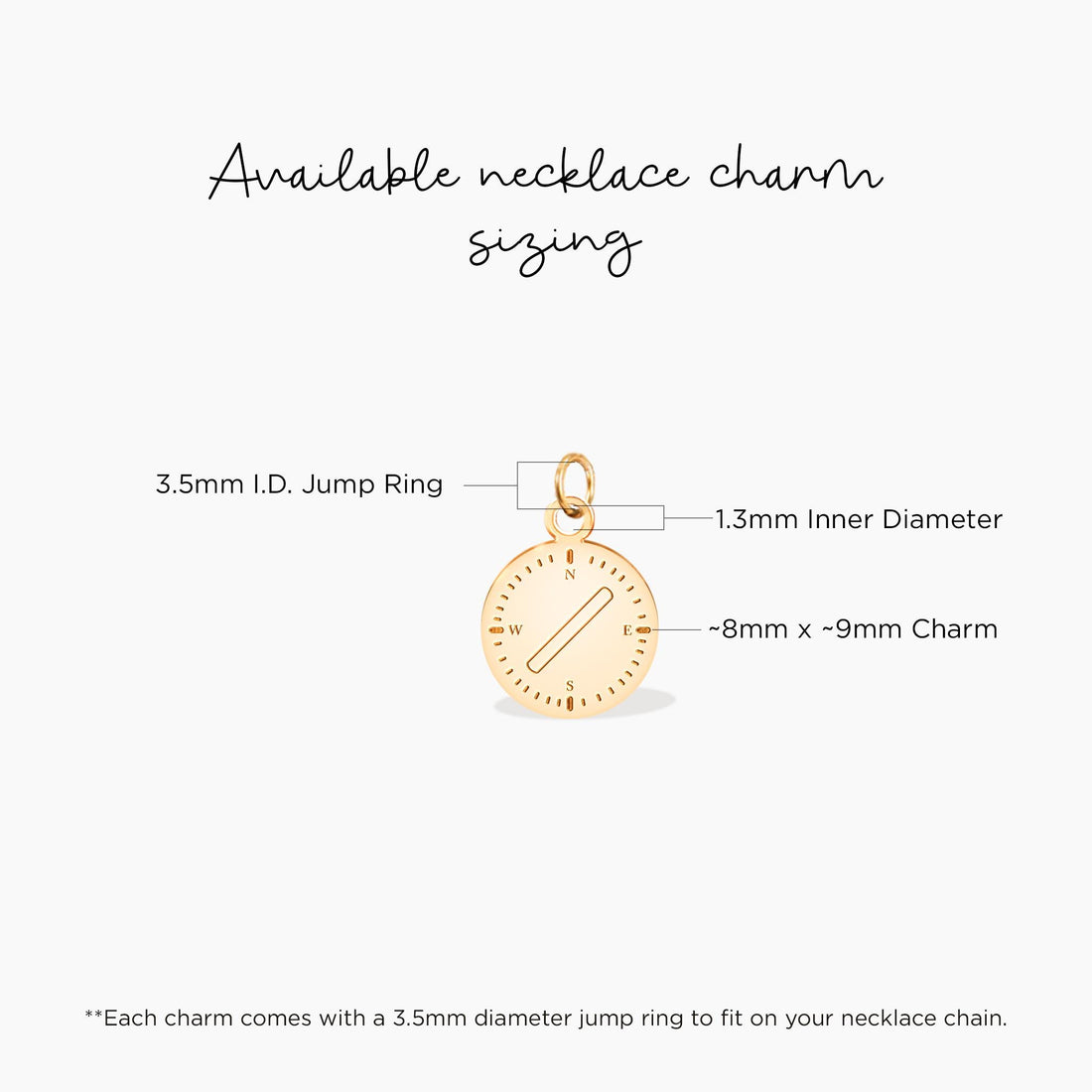 Compass Disc Charm