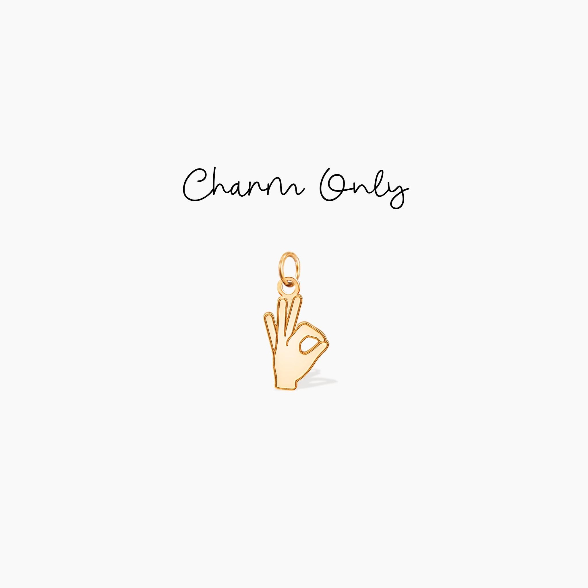 Ok Hand Sign Pendant Necklace
