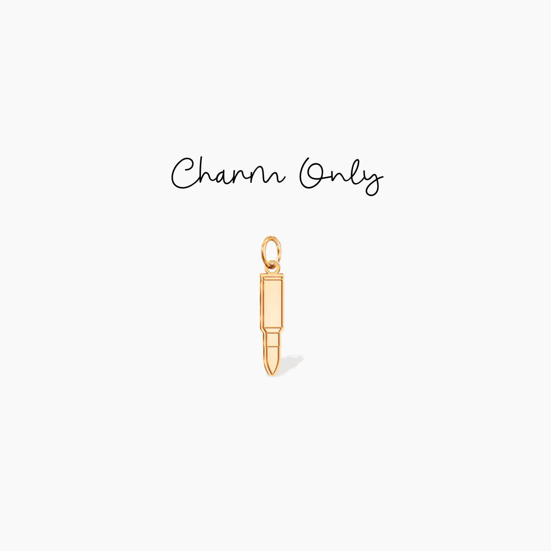 Gold Bullet Cartridge Charm