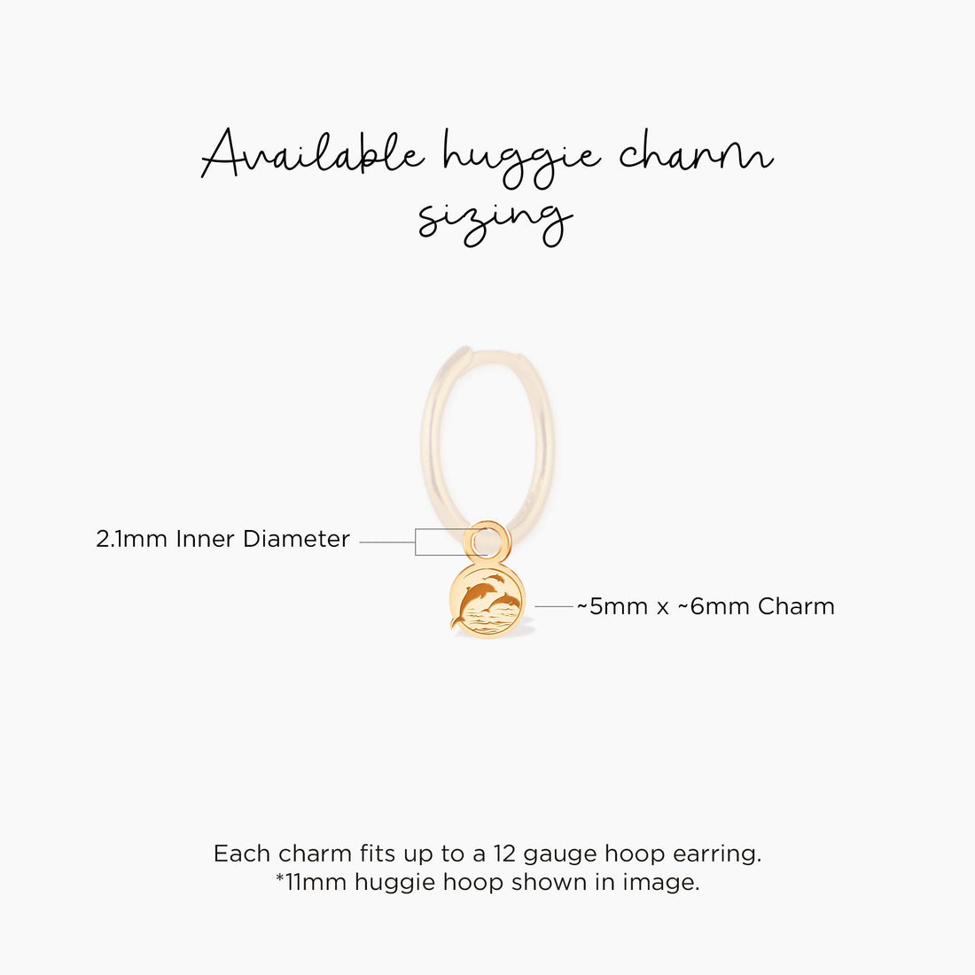 Dolphin Wave Disc Charm