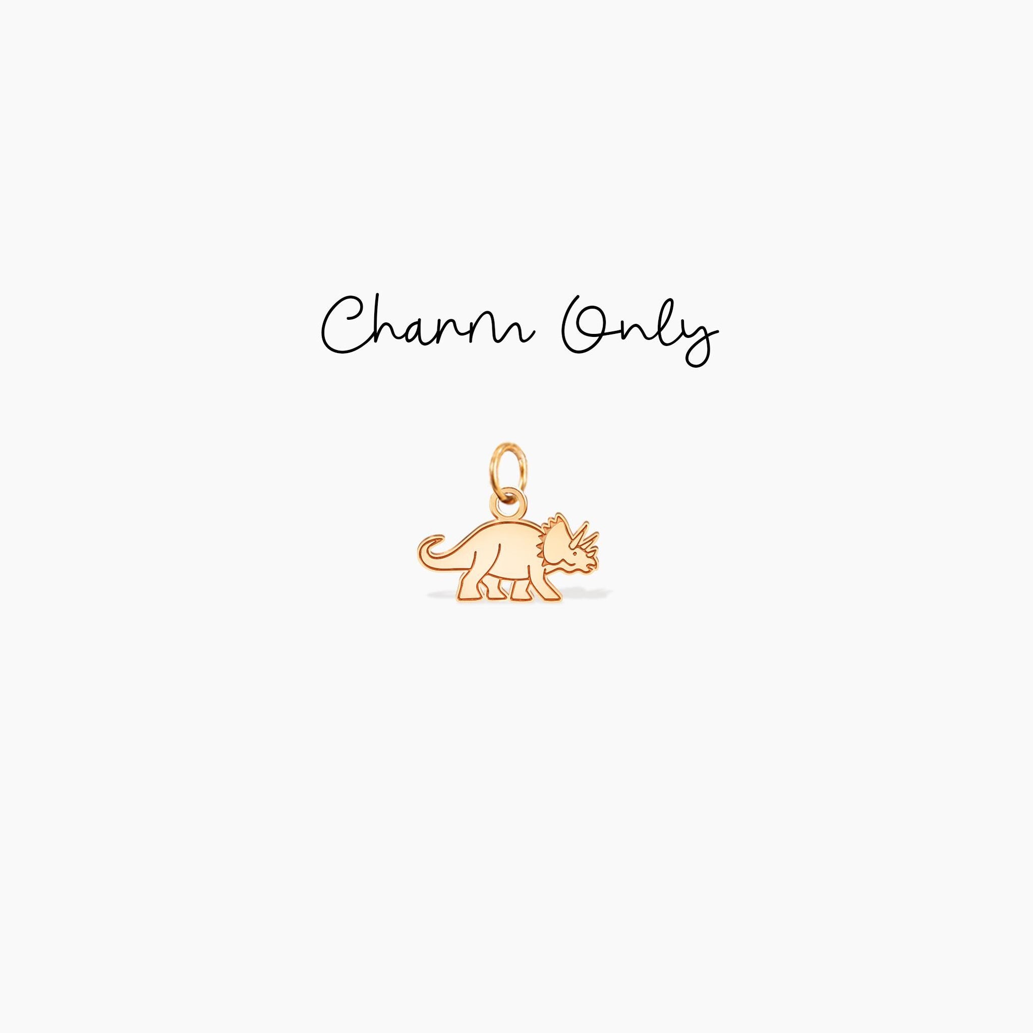 Triceratops Dinosaur Pendant Necklace
