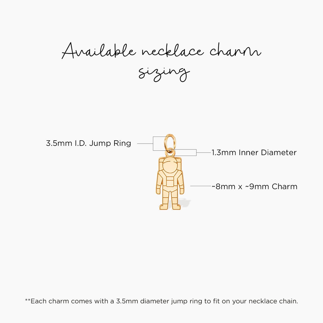 Astronaut Standing Charm