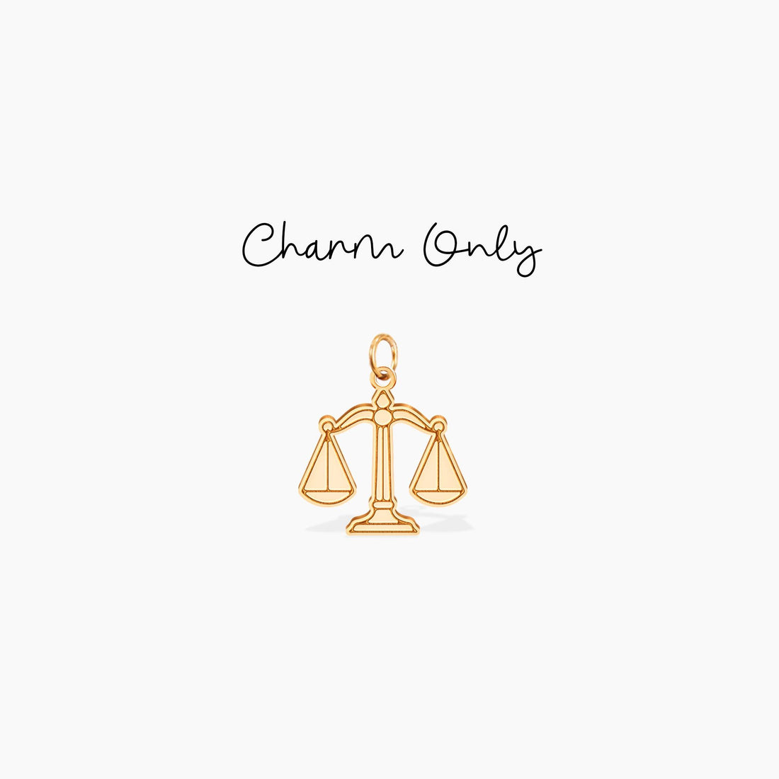 Libra Disc Charm Necklace
