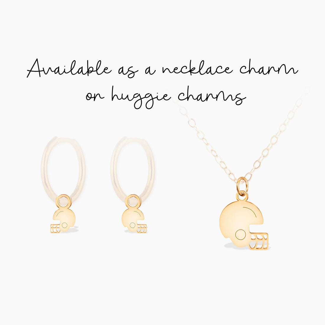 Football Retro Helmet Charm