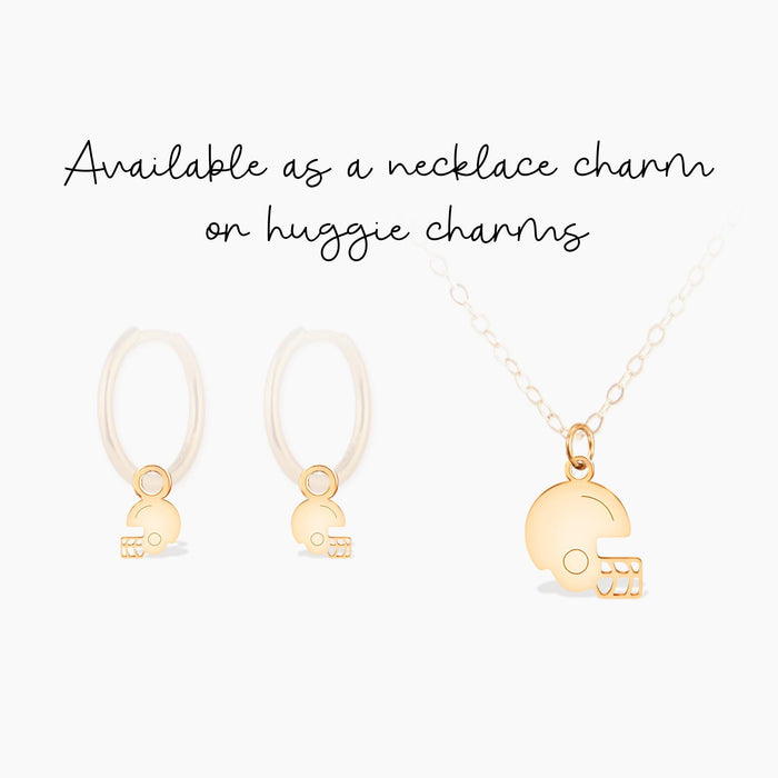 Football Helmet Pendant Necklace