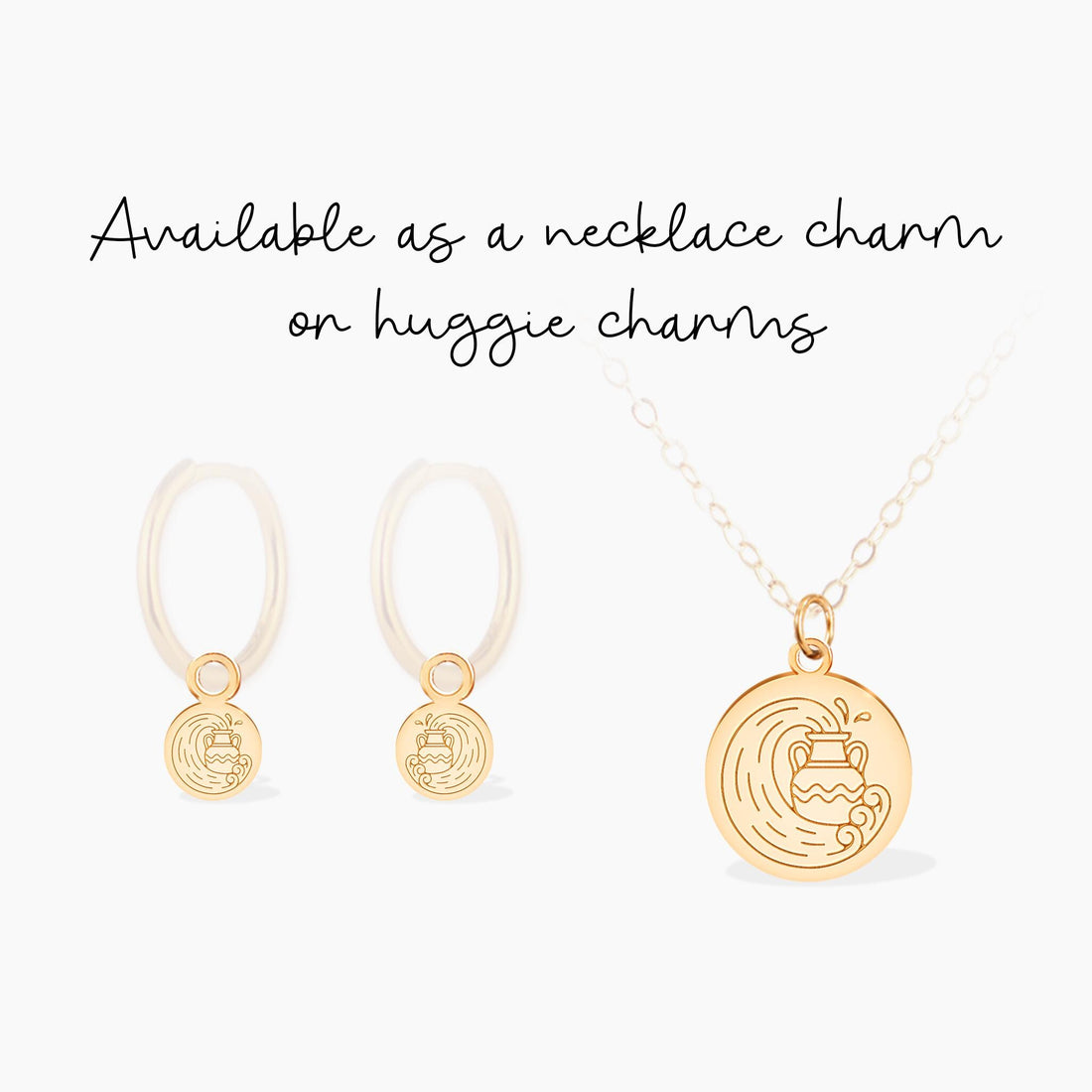 Aquarius Zodiac Charm