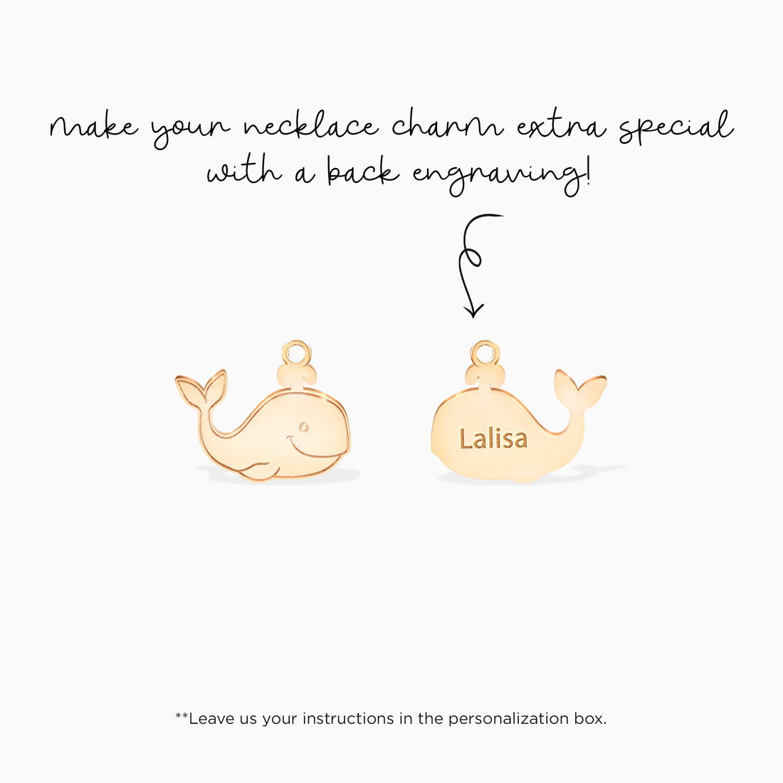 Happy Whale Charm