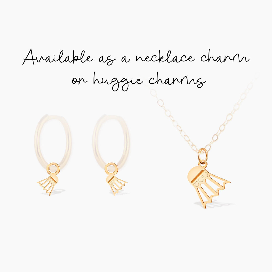 Badminton Shuttlecock Charm