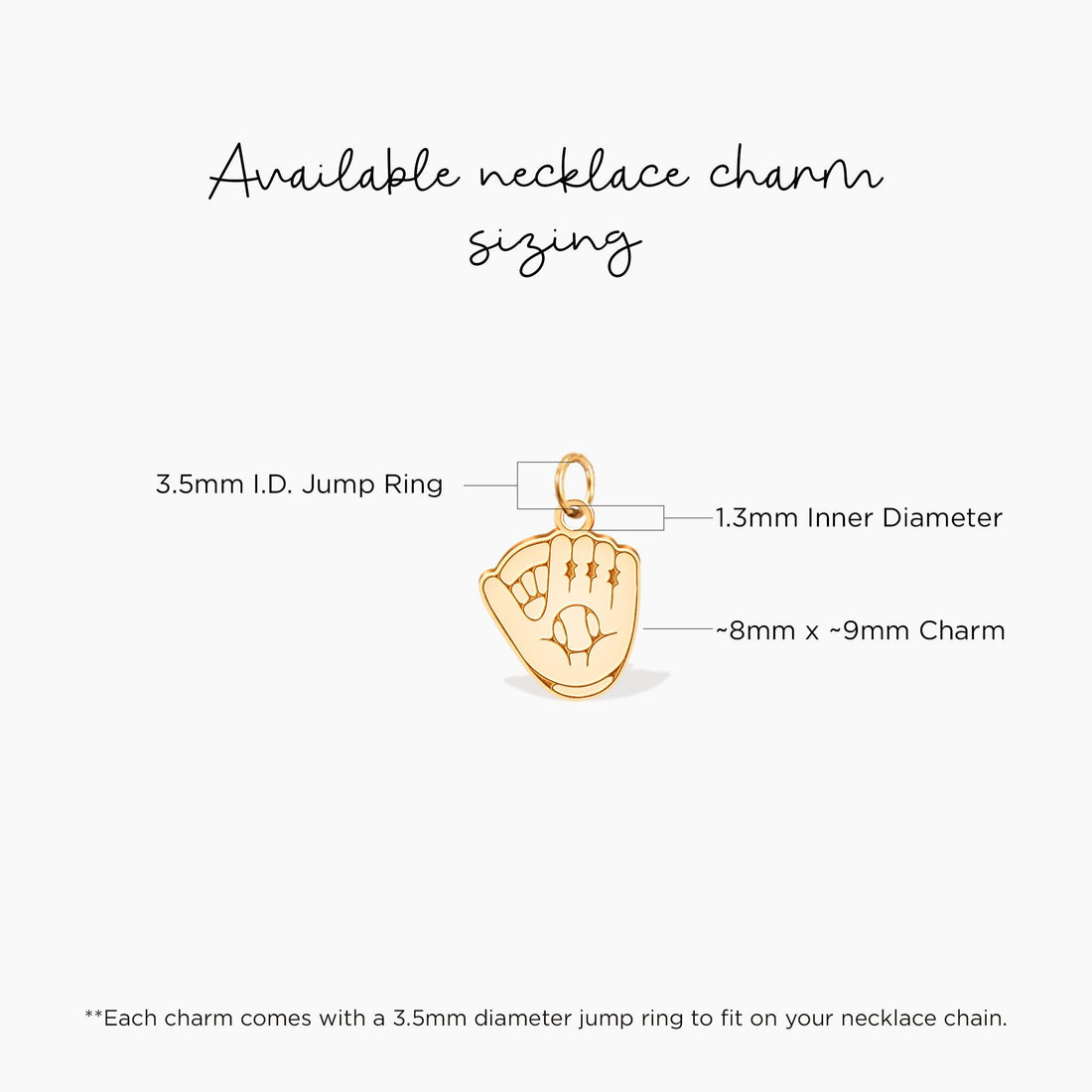 Baseball Glove Charm