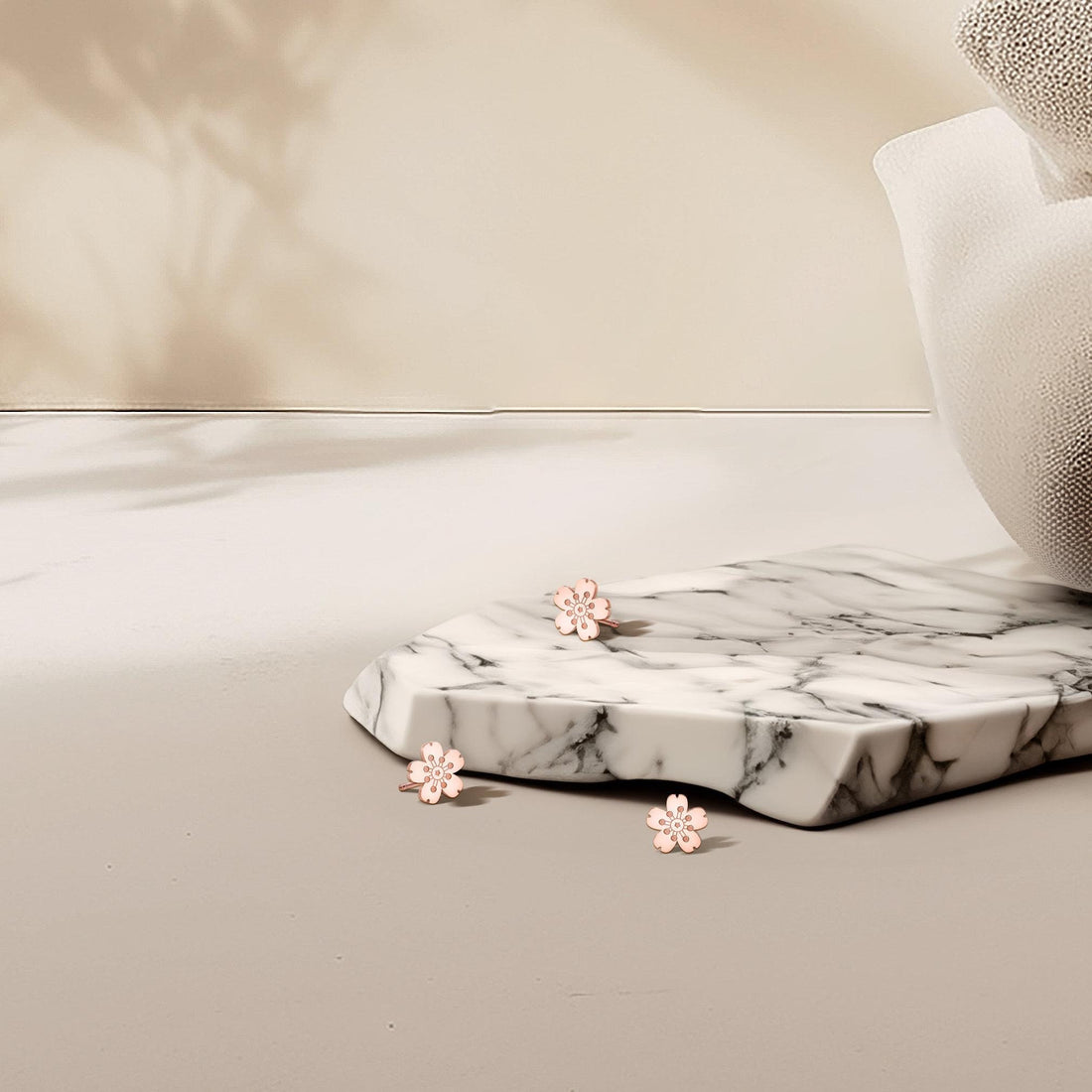Cherry Blossom Stud Earrings