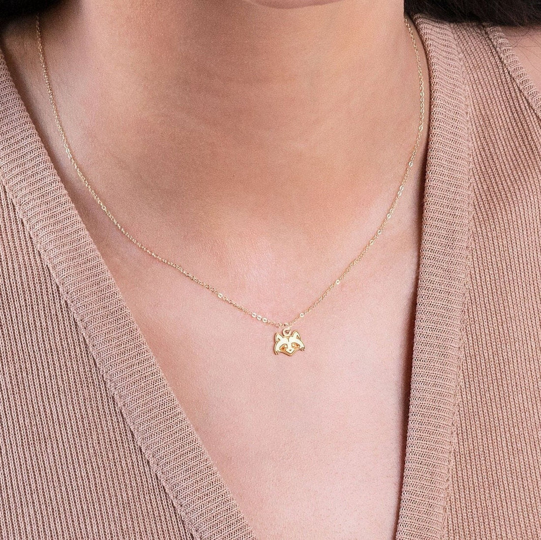 Raccoon Pendant Necklace