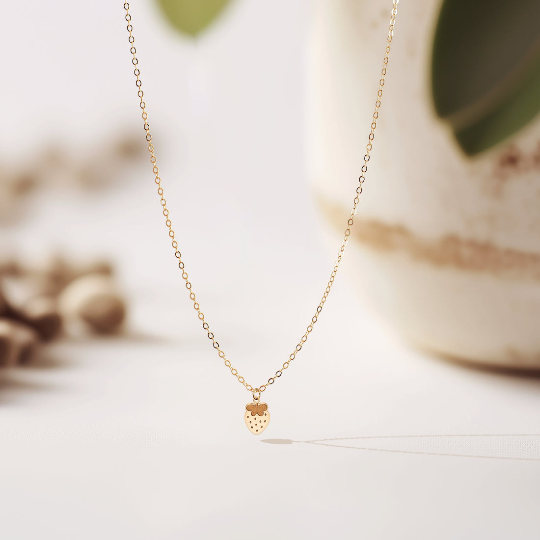 Strawberry Pendant Necklace