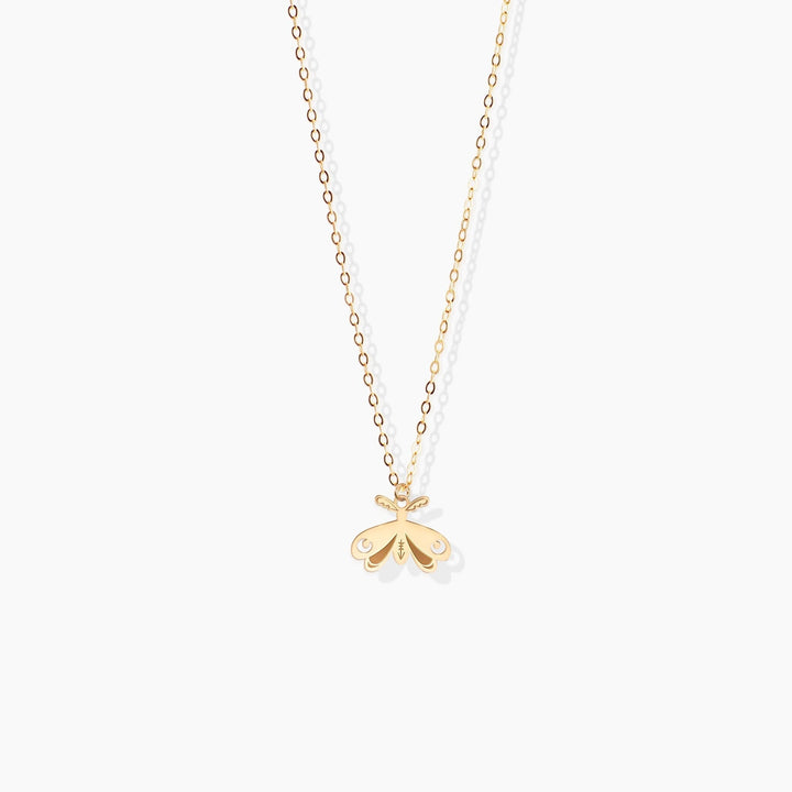 Moth Pendant Necklace