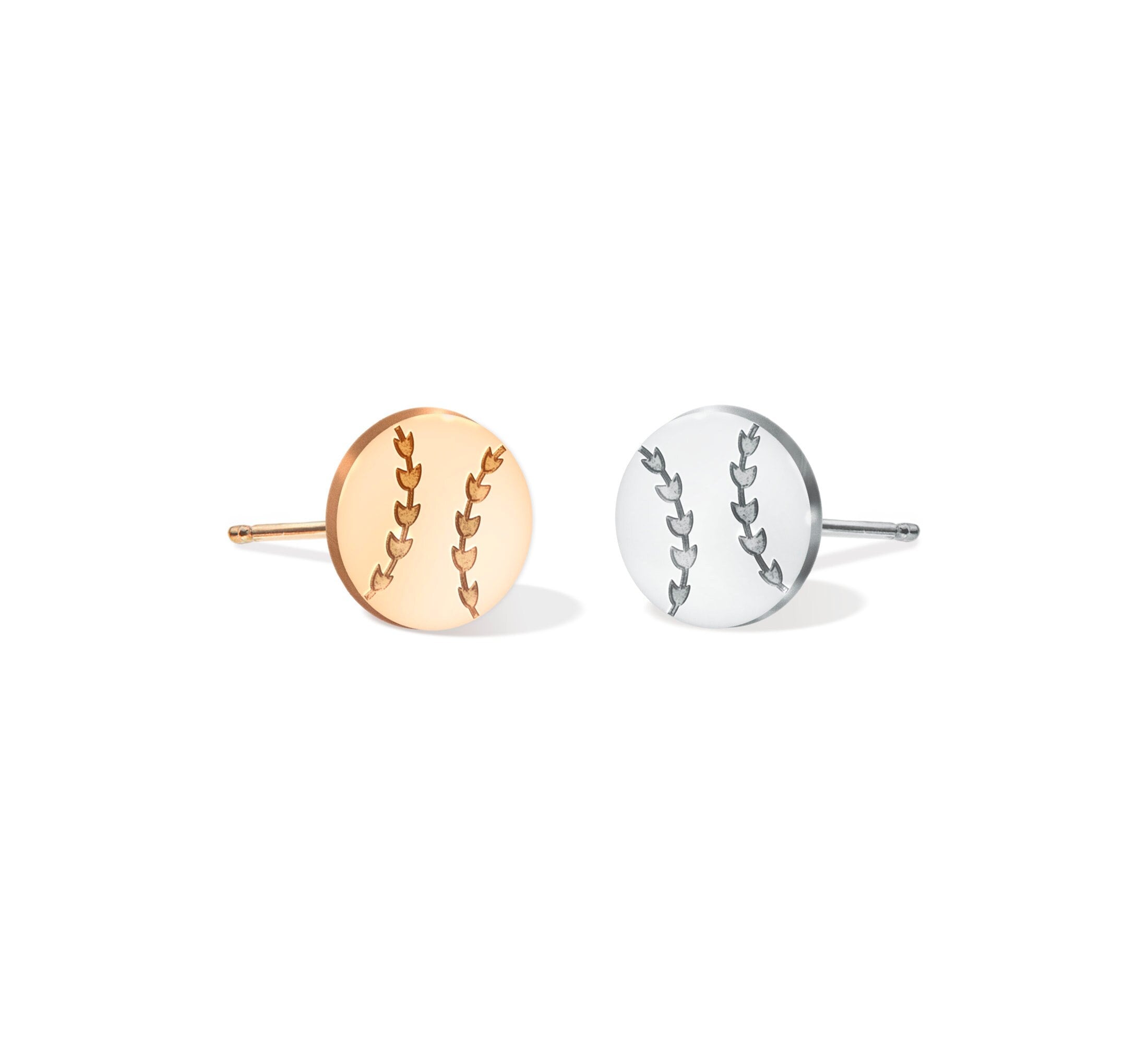Baseball Stud Earrings