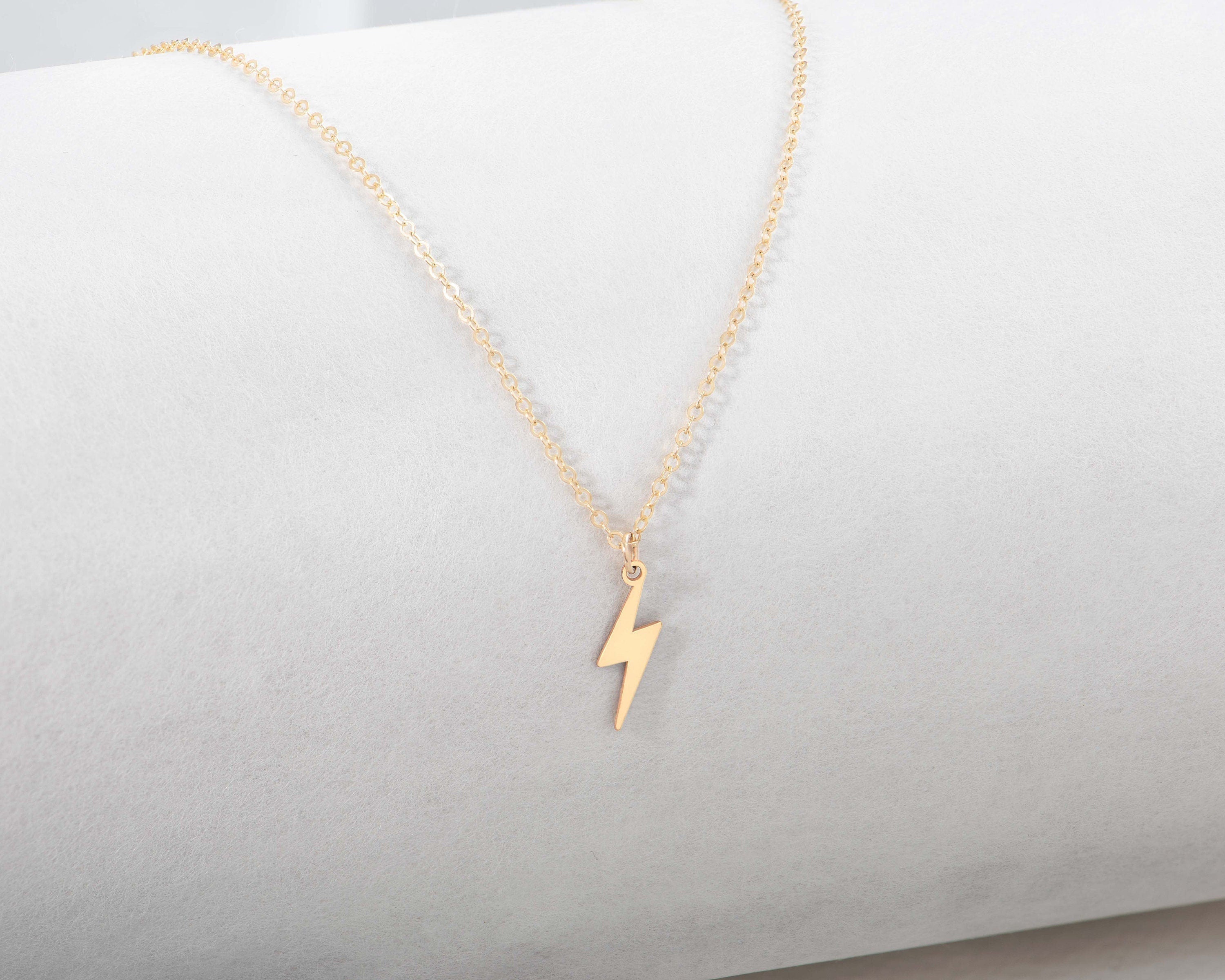 Lightning Bolt Pendant Necklace