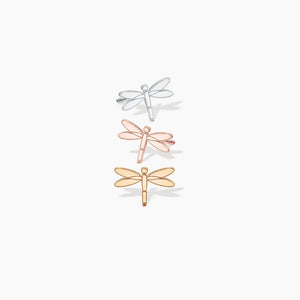Dragonfly Charm Stud Earrings