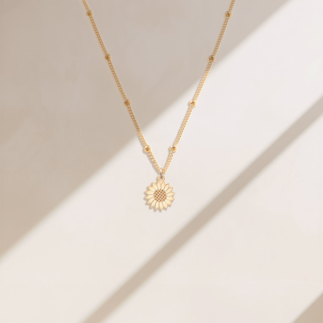 Sunflower Charm Necklace