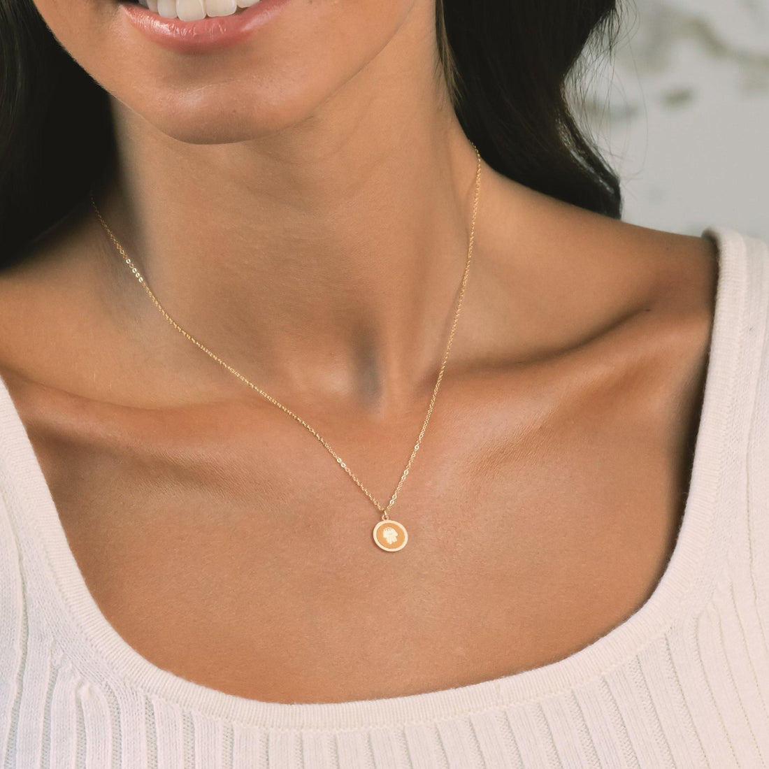 Sheriff Star Disc Charm