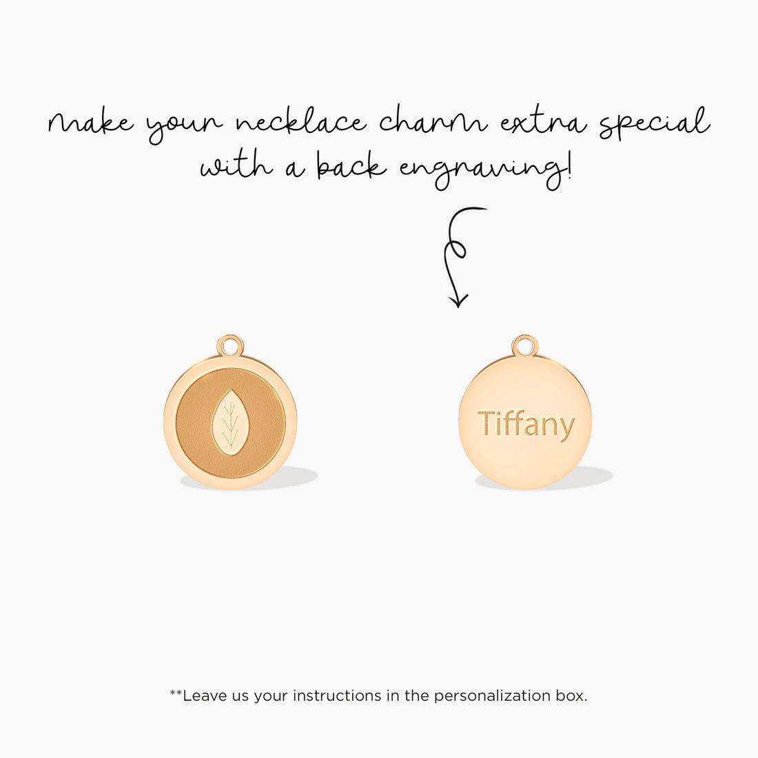 Leaf Simple Disc Charm