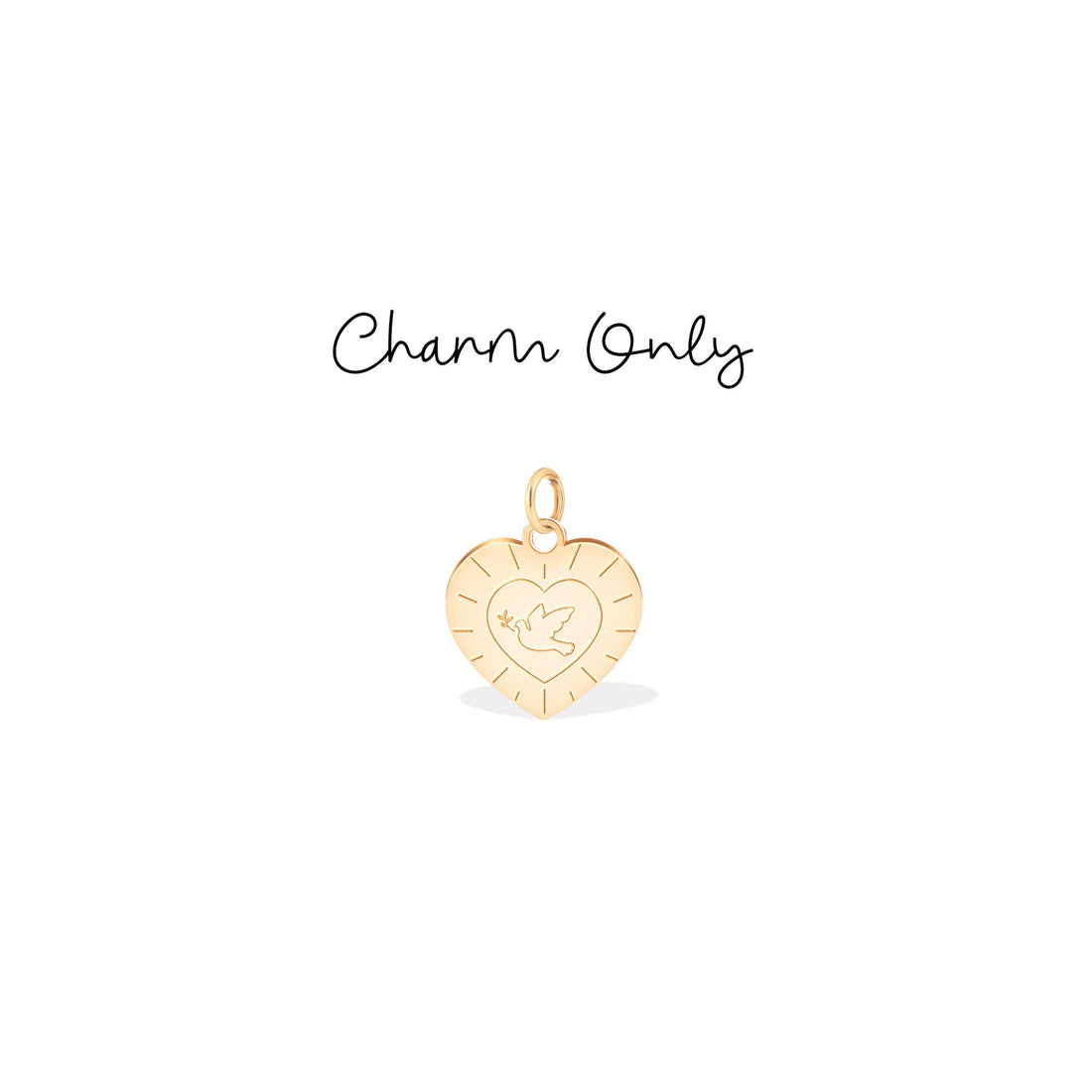 Dove Heart Charm
