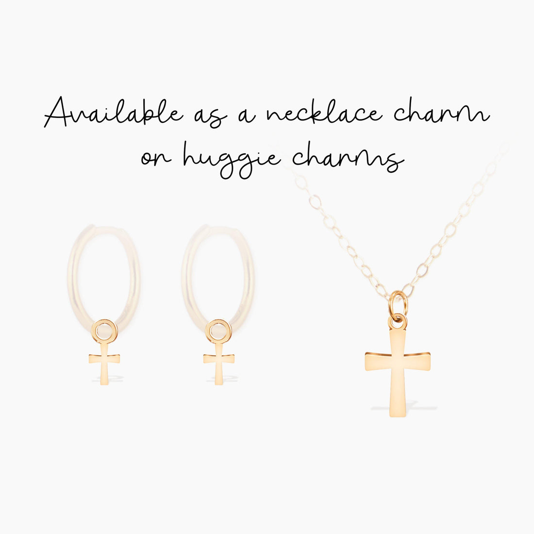 Minimal Cross Pendant Necklace