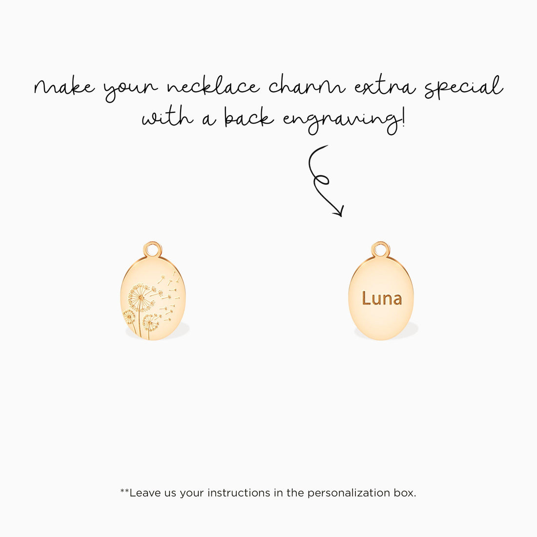 Dandelion Disc Charm