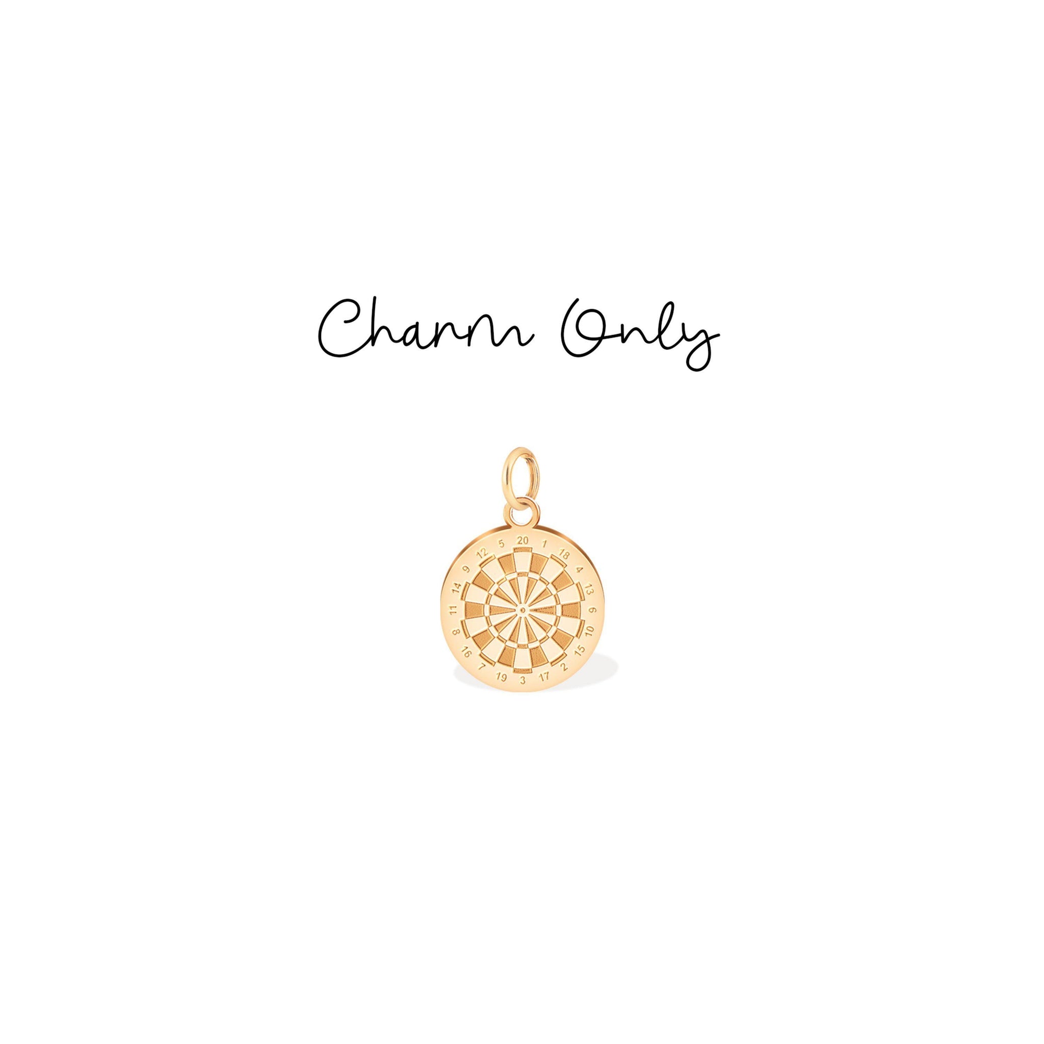 Dartboard Sports Charm Pendant