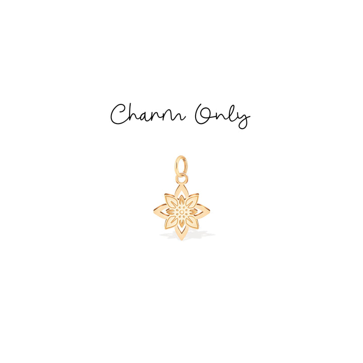 Blooming Blossom Flower Charm Necklace Set of 2