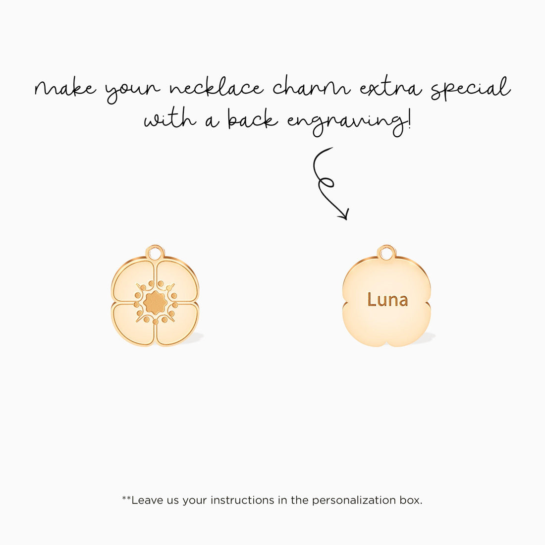 Gold Wildflower Charm