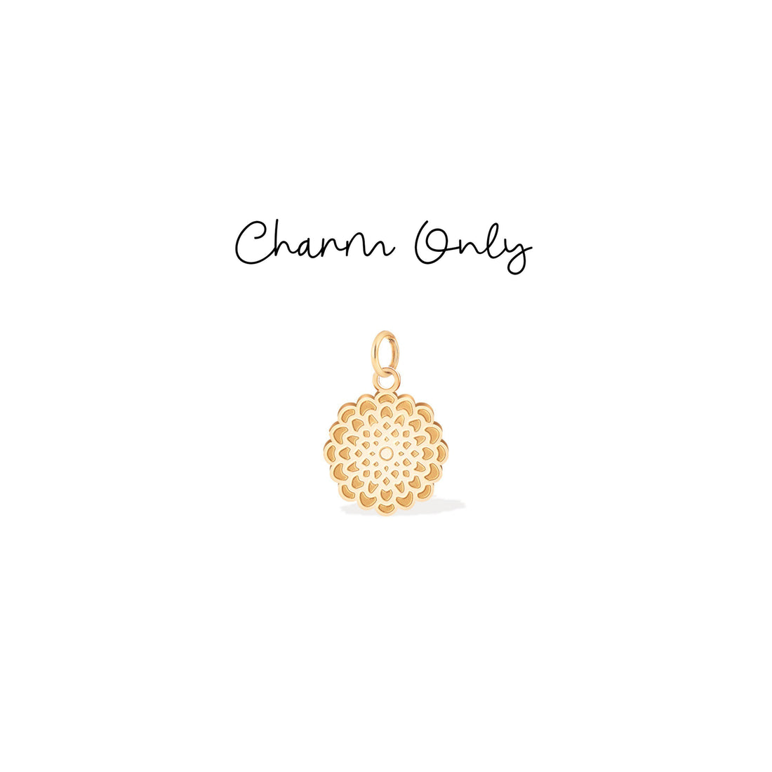 Floral Rosette Charm Pendant