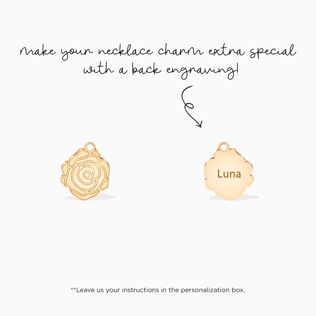 Rose Flower Charm