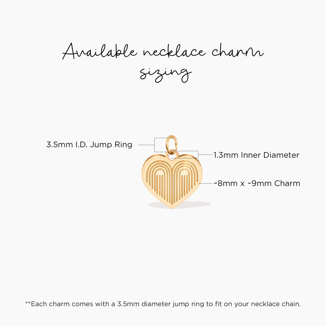 Rainbow Heart Charm Pendant