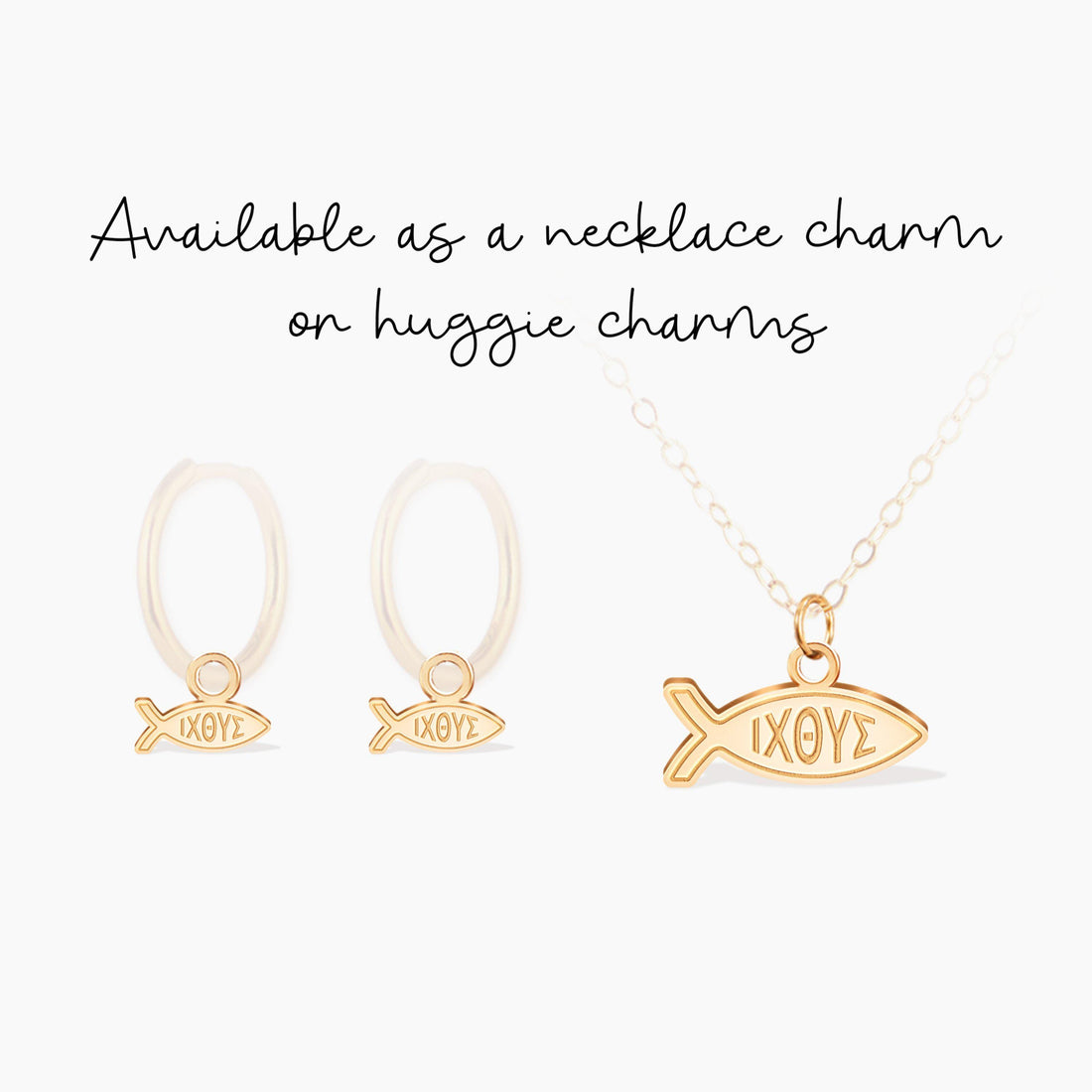Jesus Fish Pendant Necklace
