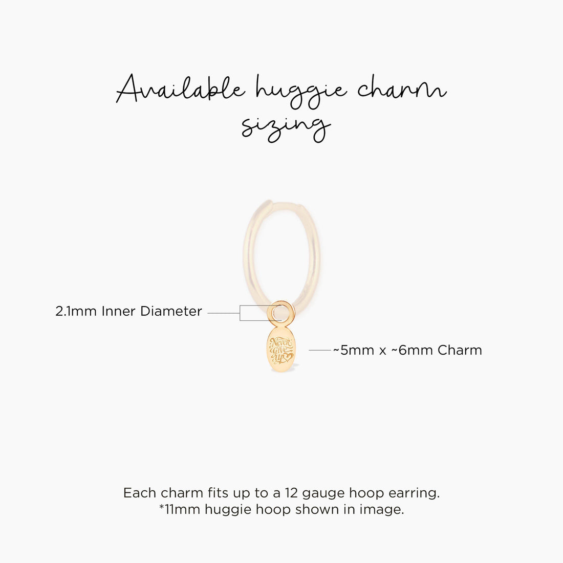 Engraved Never Give Up Quote Pendant Necklace